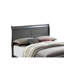 Lit en bois massif gris, lit double, produit essentiel pour la chambre à coucher, lit double-990575014-990575008