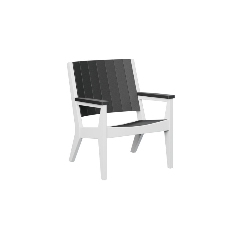 Berlin Gardens Mayhew Regular Top With White Base Chat Chair, Black