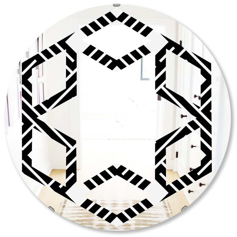 Miroir mural Hexagon Star, 31,5 po x 31,5 po