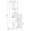 Solid Wood Freestanding Linen Cabinet