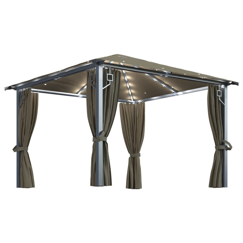 Nuremberg 3m x 3m Steel Pop Up Gazebo, Taupe