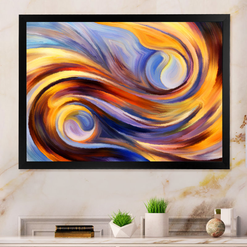 «Inner Life of Passions II», reproduction d'art sur toile encadrée, H 8 po x l 12 po x P 1 po, Cadre noir