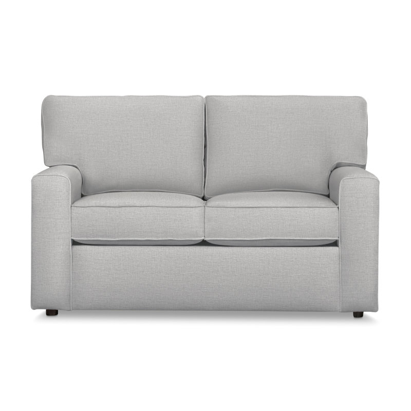 Lawson 59.5" Upholstered Loveseat, Drusky Ivory Sustain® Basketweave