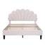 Lit plateforme tapissier avec tête de lit en velours à motif floral-1482917469-1482917456