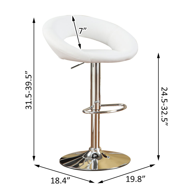 Tabourets de bar, Blanc / Blanc
