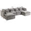 Canapé modulaire surdimensionné de 129,8 po de large avec canapé modulaire True Relax-1243829468