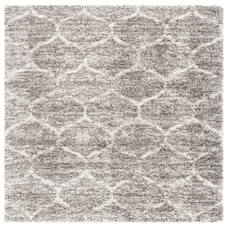 Hudson Shag Performance Geometric Rug, Square 7'