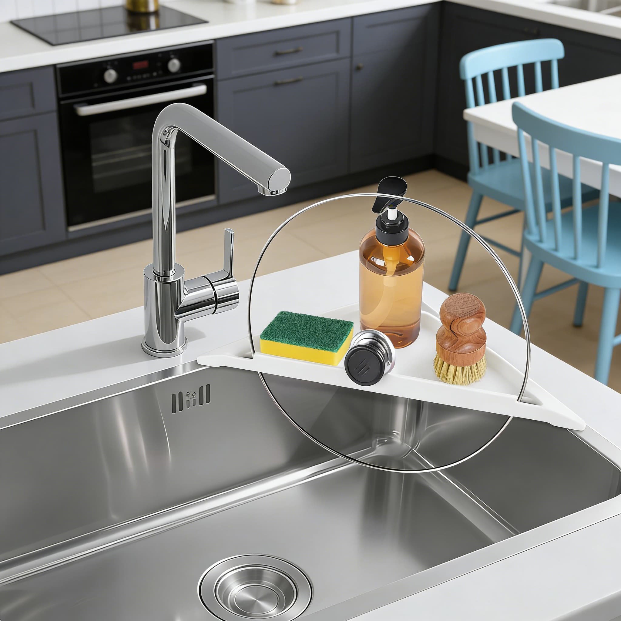 QIANXING Sink Rack - Foldable Heat-Resistant Drying Mat With Non-Slip ...