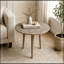 Table de bout ronde avec pieds robustes