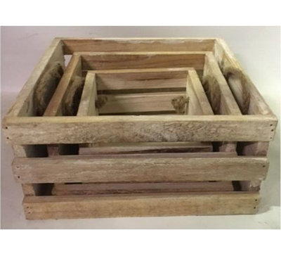 August Grove® Solid Wood Crate