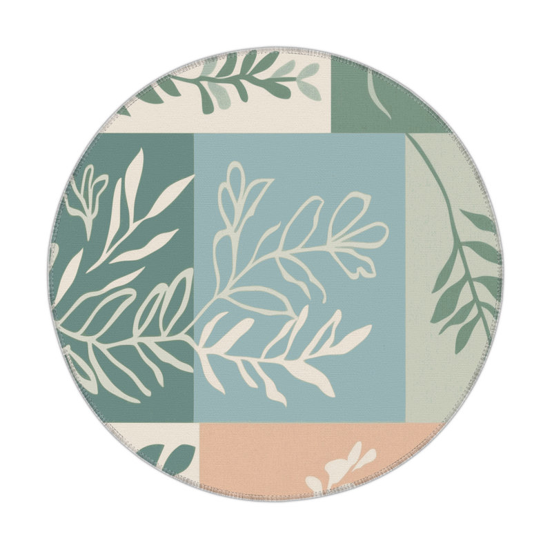 Garden Shadows Indoor And Outdoor Area Rug, Round 5'