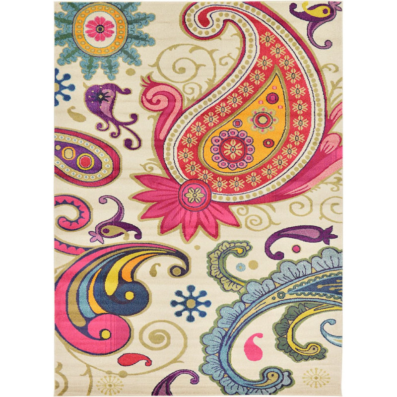 Tapis crème Eddins, Rectangle 8 pi x 11 pi