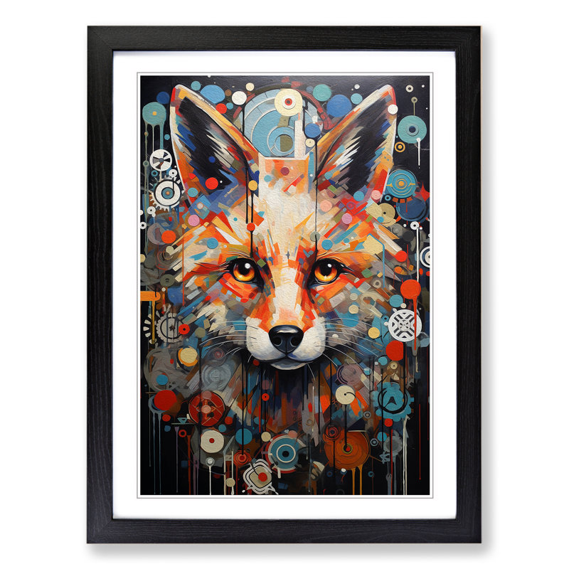 Single Picture Frame Print on Wood, Black Framed, 64cm H x 46cm W