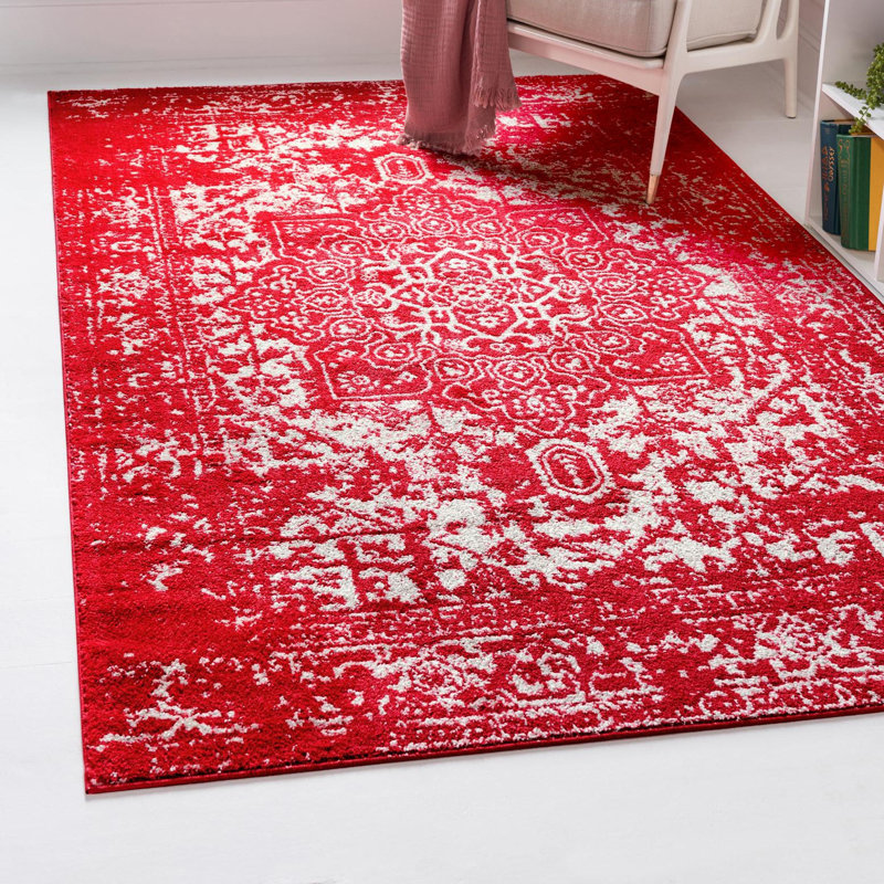 Round Oriental Area Rug, Rectangle 99.1cm x 160cm