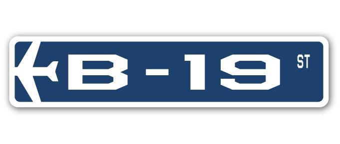 Plaque de rue Annis B-19 Air Force, H 7 po x l 30 po x P 1 po
