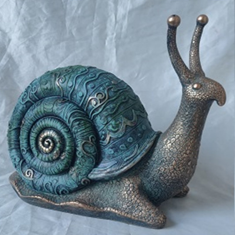 11 po Décoration de jardin escargot en polyrésine - fusée