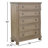 Alek 39" W Transitional 5-Drawer Wood Chest with Dovetail Drawers-725015518