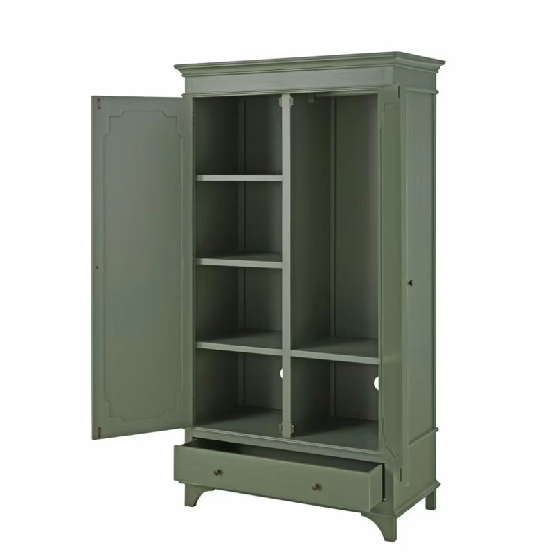 Garde-robe verte rétro et simple
