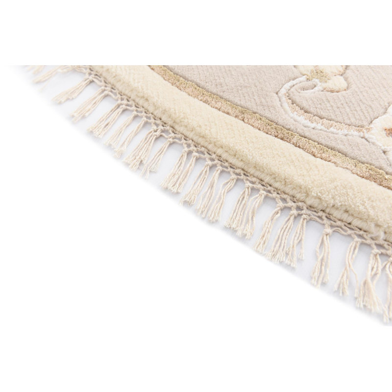 Round Jacinto Beige Rug