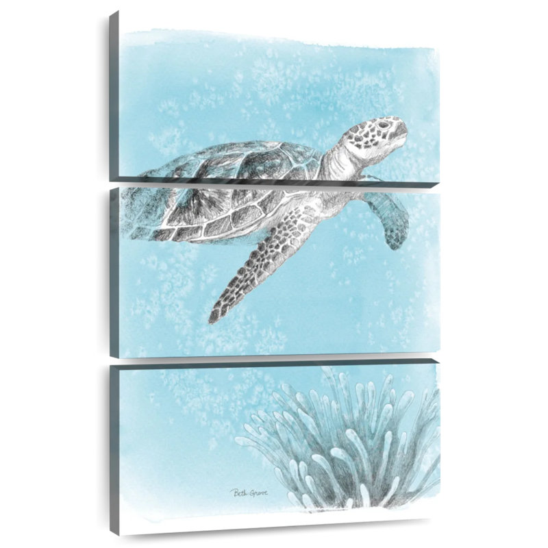 Brampt Coastal Sea Life I, H 32 po x l 20 po