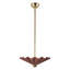 Furrow 16-in Red dimmable LED Pendant-763445041-763445043