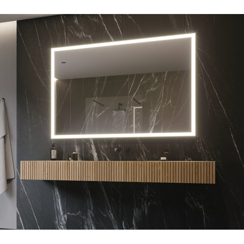 Rectangle Galaxy LED Lighted Mirror Dimmable 3000K , 40" x 60"