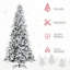Arbre de Noël artificiel enneigé 9 pi