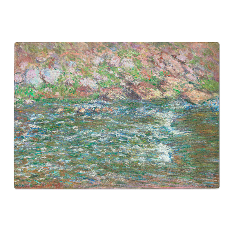 Rapids on the Petite Creuse by Claude Monet Chopping Board, 0.4cm H x 20cm W x 28.5cm L