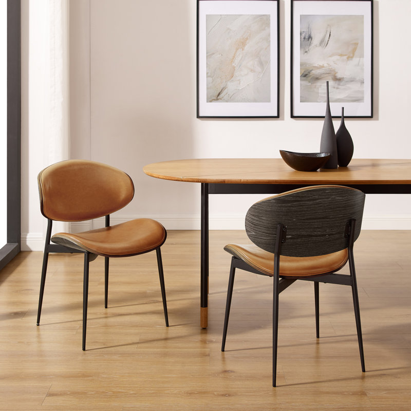 46cm H Upholstered Side Chair, Brown