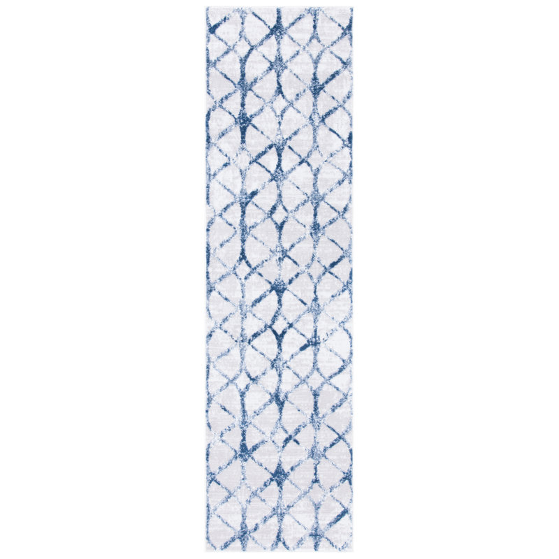 Percentie 700 Performance Geometric Rug, Runner 2'2" x 12'