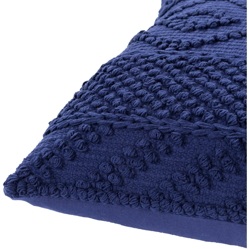 Merdo 22" Square Cotton Farmhouse Accent Pillow