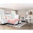 White Wooden Platform Bed With Storage For A Comfortable Bedroom Setup Storage, Bearing Glide Drawers