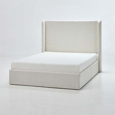 Chenille Upholstered Bed