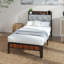 Structure de lit simple en bois