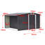 10'10" W x 8'6" D Metal Garage Shed