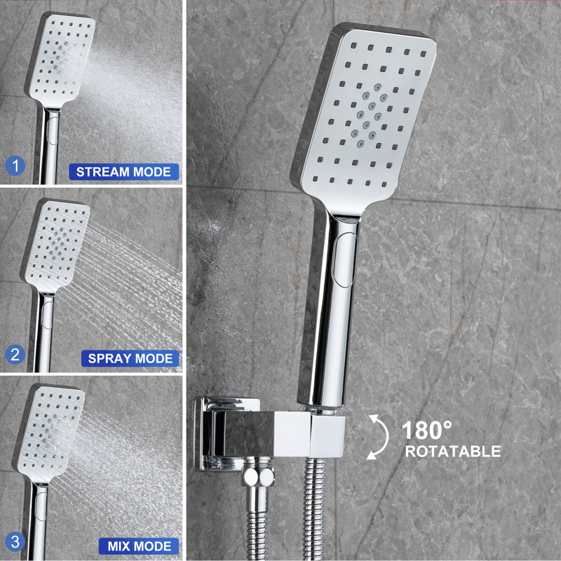 All-In-One Kit with Rough in-Valve, Chrome