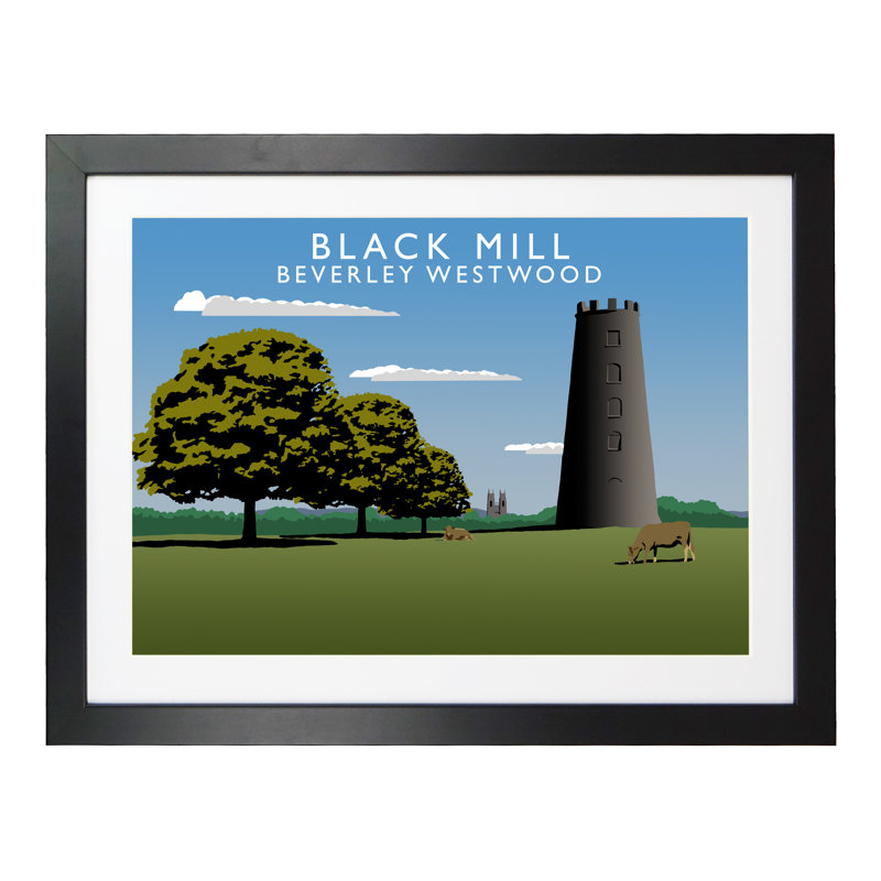 Richard O'Neil - Print, Black Wood Frame, 33.5 cm H x 43.5 cm W x 2.2 cm D