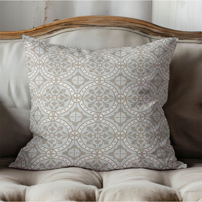 Aleah Indoor Throw Pillow, Square 16" H x 16" W, Taupe