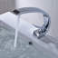 Robinet pour salle de bain noir mat - à rouille et empreintes digitales, cascade montée sur le pont, ternie-128724032