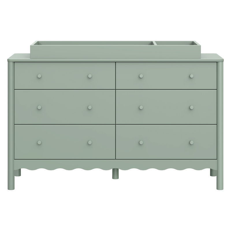 Swell 6-Drawer Assembled Dresser, Green