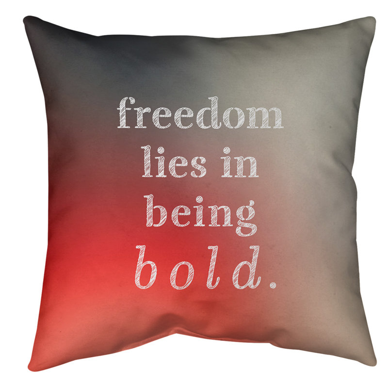 Coussin de sol, 40 po x 40 po, Blanc / Rouge