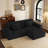 106.3 Inch Large Striped Compression Sofa-1625278314