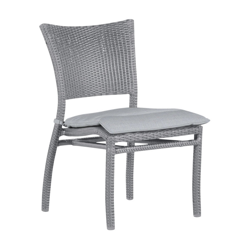 Chaise d'appoint d'extérieur Skye N-Dura, Huître, Pas de soudure, Lin chambray