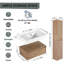 Meuble-lavabo mural 30 po avec lavabo en résine et armoire latérale, tiroir à fermeture en douceur (KD-Packing), armoire combinée 09430IMO-30M-SC00112-SC00512