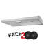 36 in. Convertible Under Cabinet Range Hood in Brushed Stainless Steel with 2 Carbon Filters and Push Button