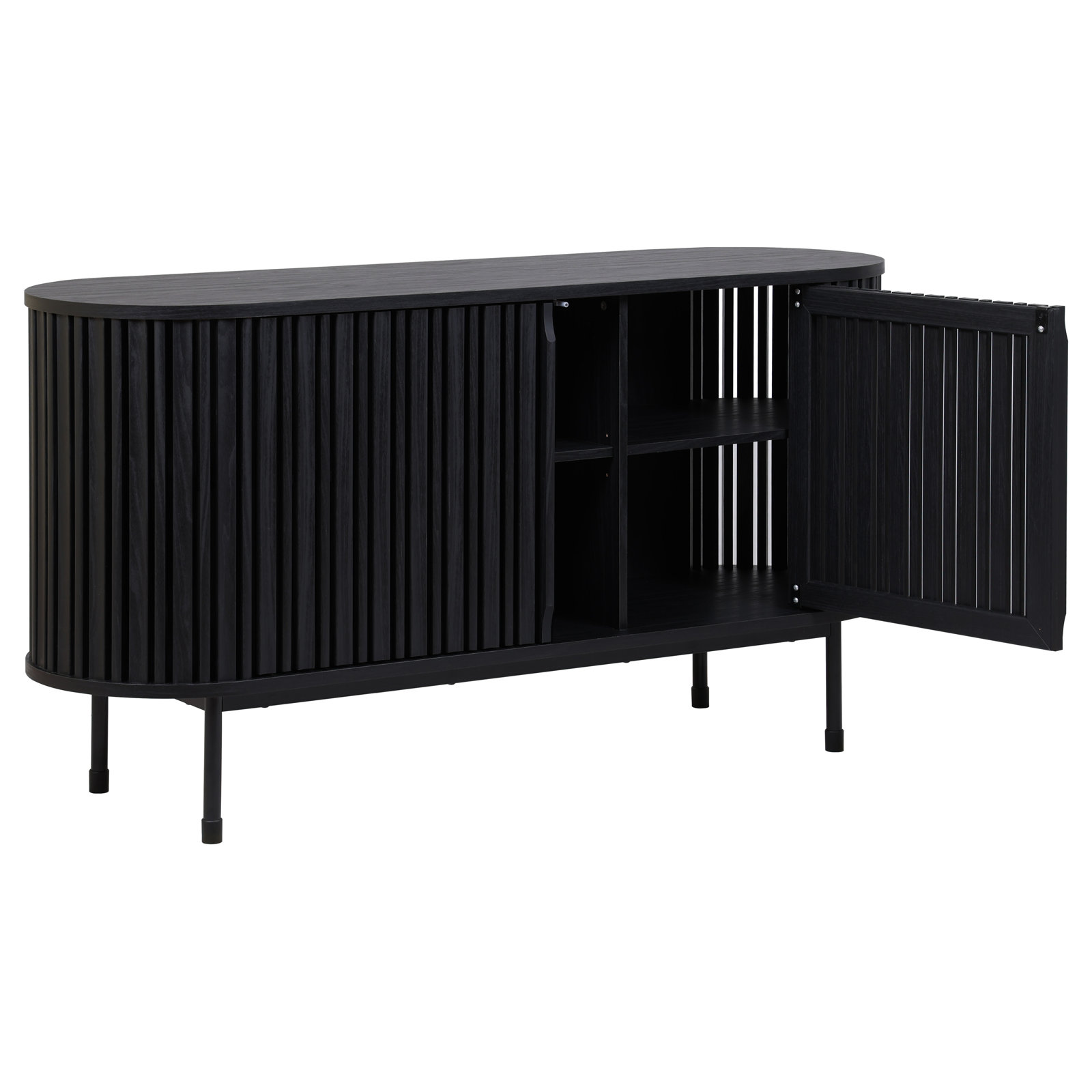 Enid Large 2 Door Sideboard, Black