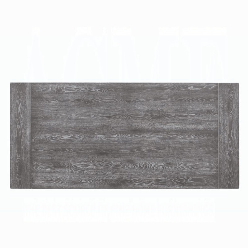 Table de salle à manger Leventis, Gris patiné