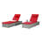 Outdoor Chaise Lounge Chair Set Of Two With Patio Pool Chairs, Ideal For Tanning, Relaxing, And Enjoying The Outdoors In Various Settings-114319204