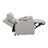 Light Gray Silicone Synthetic Leather Power Motion Recliner With Lift, Heating & Massage Chair