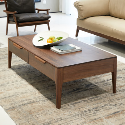 Table basse en noyer noir clair
